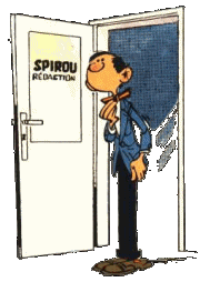 Gif animé Spirou journaliste